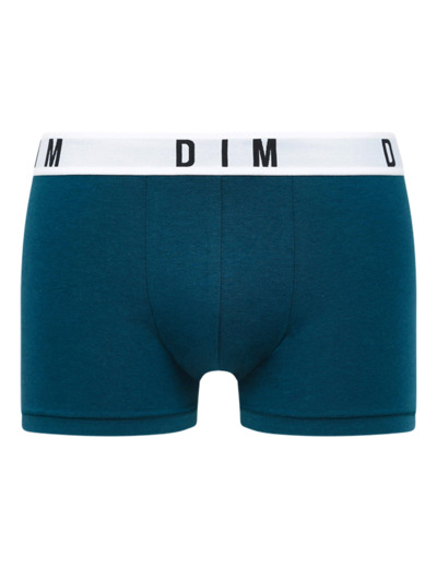 Boxer homme en coton modal et ceinture unie Bleu Pétrole Dim Originals