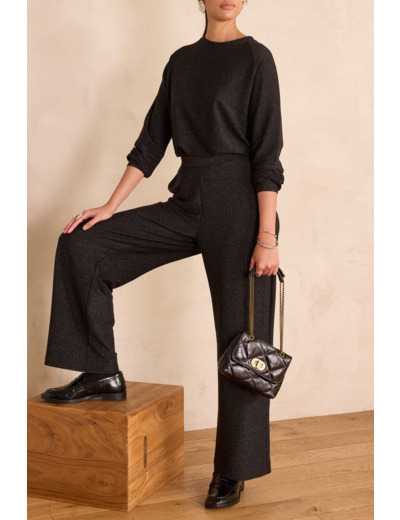 Pantalon droit en lurex MONA