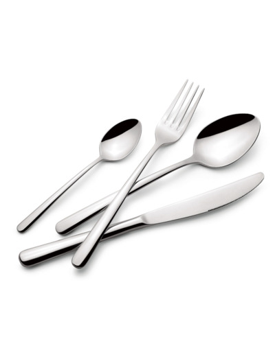 AMBRA Ménagère 24 couverts inox