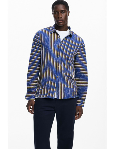 Chemise À Manches Longues En Tissu – Homme