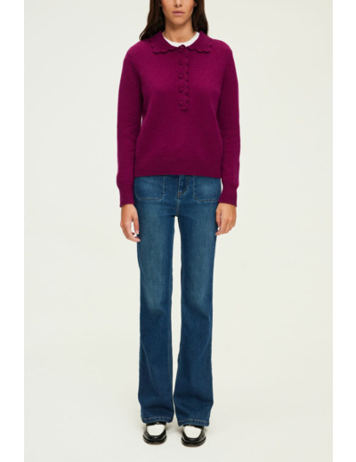 Pull polo en laine - JANIRA