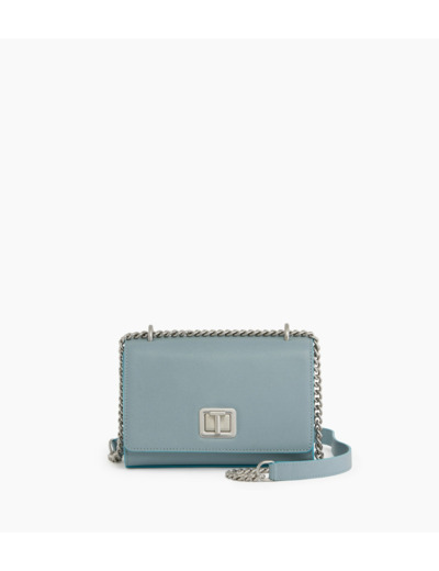 Petit sac bandoulière Eva en cuir grain caviar