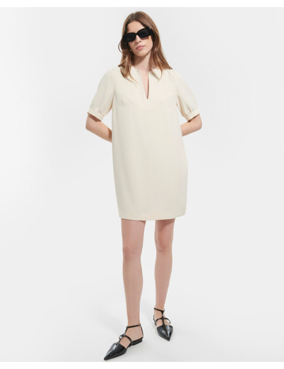 Robe Rhealane Ecru en Polyester