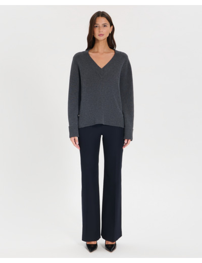 Pull Nin GRIS CHINE en Laine