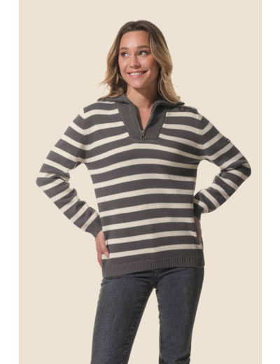 Pull femme col camionneur Vozia