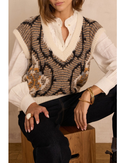 Pull sans manches BLISS en laine