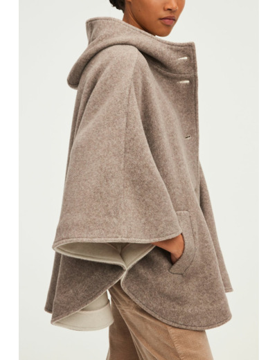 Manteau cape à capuche - LENAIC