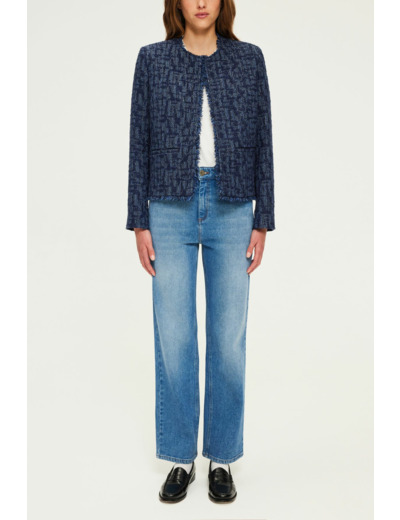 Veste en tweed effet denim - MAUGEEN