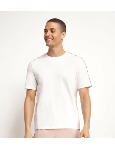T-shirt de sport homme thermorégulateur en jersey Écru Dim Move