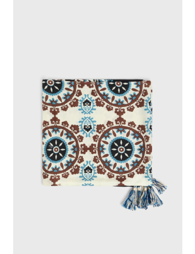 Foulard à pompons en soie - PHILICIA