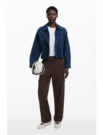 Pantalon Long En Tissu – Femme