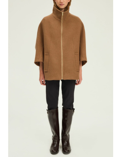Manteau cape zippé - MAYA