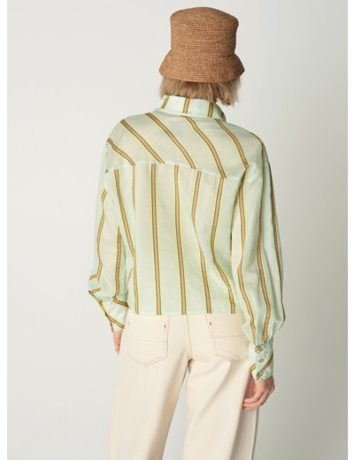 Chemise silène vert d eau