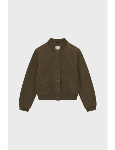 Bomber en chèvre velours- RIVA