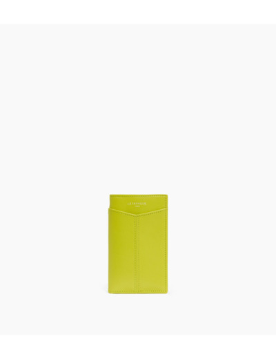 Porte cartes vertical Charlotte en cuir lisse