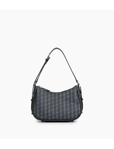 Petit sac porté épaule Camille en toile monogramme