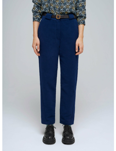 Pantalon droit bleu nuit