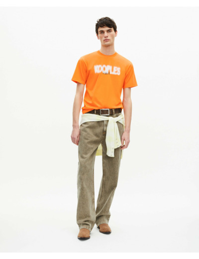 T-shirt manches courtes avec print orange