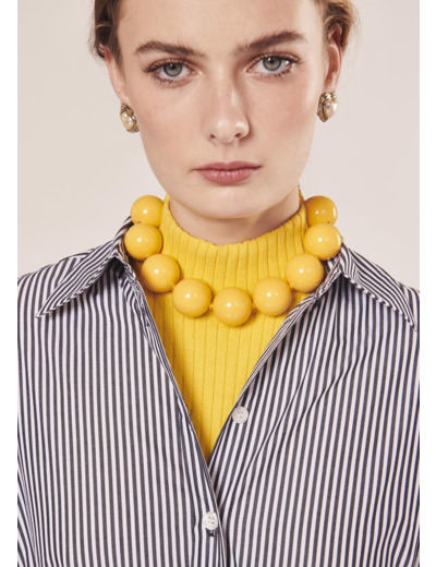 Collier Bella Jaune en Résine