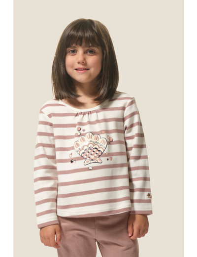 Tee-shirt fille à manches longues Lorna