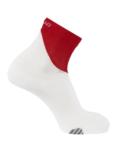 Socks S Lab Phantasm Ankle White Fiery Red