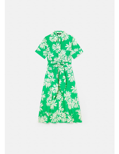 Robe Retronie Vert en Coton