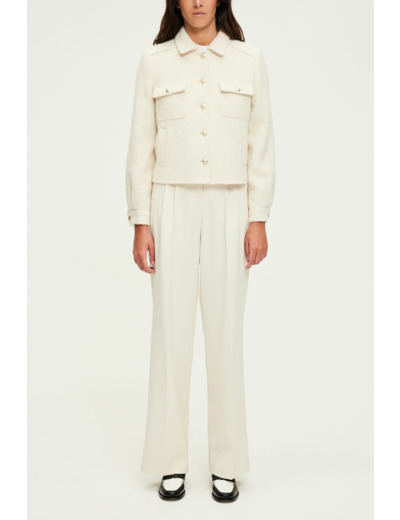 Blouson court en tweed - MARGUERITE