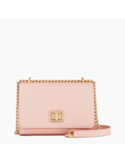 Petit sac bandoulière Eva en cuir grain caviar