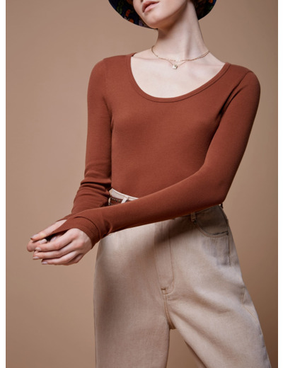 T-shirt cannelle