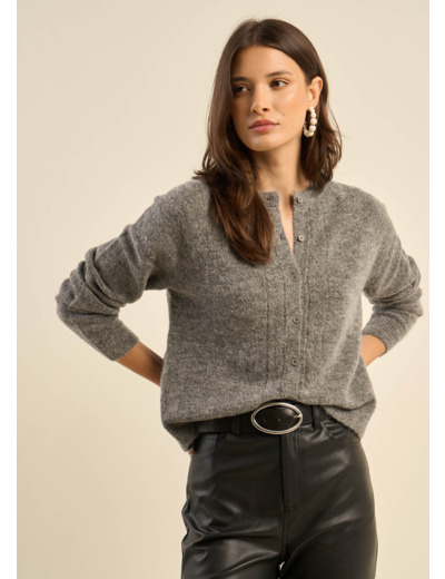 Gilet ajouté à col rond