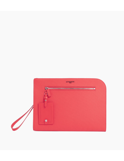 Pochette 13" Emile en cuir signature T