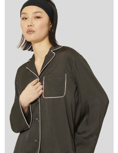 Chemise Calvi Charcoal en Viscose Ecovero