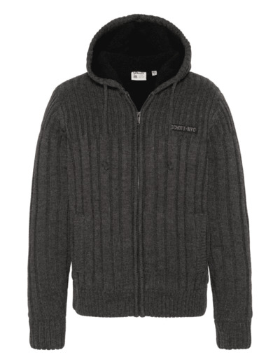 Pull à capuche zippé intérieur sherpa PLDUNCAN24