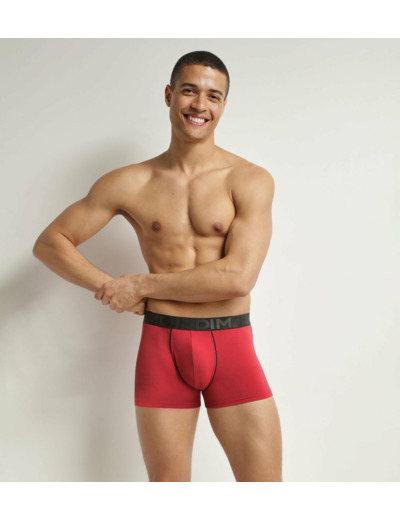 Boxer homme en coton modal à ceinture contrastée Rubis Dim Classic