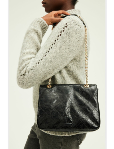 Sac travers en cuir matelassé - LEAH