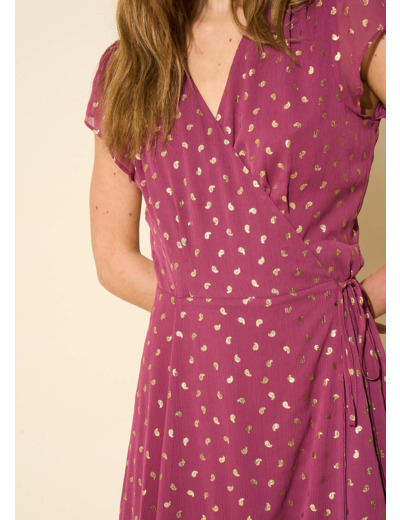 Robe midi cache-coeur