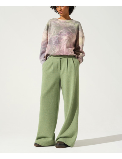 Pantalon large mousse