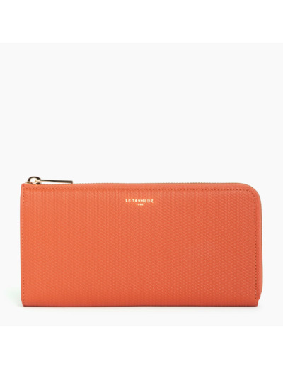 Compagnon zippé Emilie en cuir monogramme
