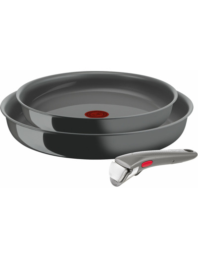 SET de 2 poeles + poignée  INGENIO RENEW CERAMIC