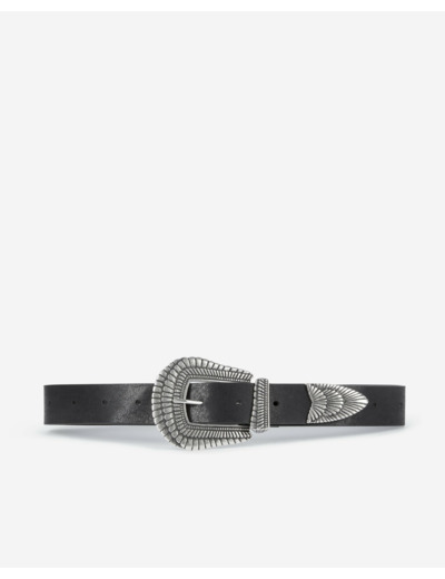 Ceinture en cuir noir black