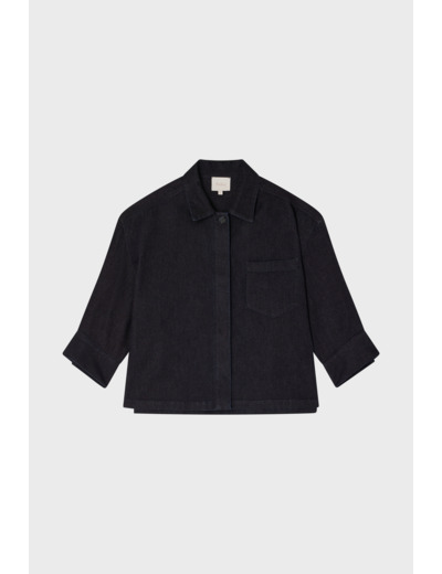 Veste oversize en coton et cachemire