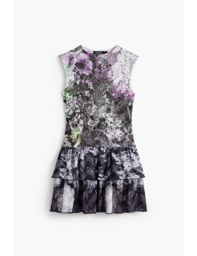 Robe À Manches Courtes En Maille – Femme