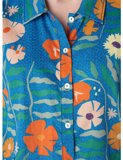 Chemise lana botanic denim