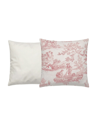Taie d'oreiller Tendresse | Toile de Jouy | Tradition des Vosges