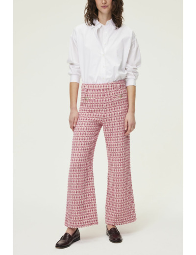 Pantalon tweed et lurex - CAROLINA