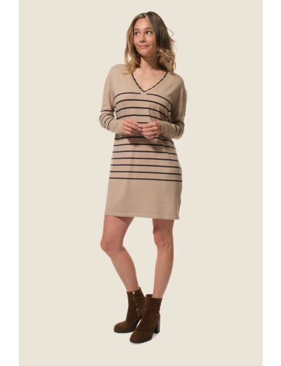 Robe pull rayée Paulina