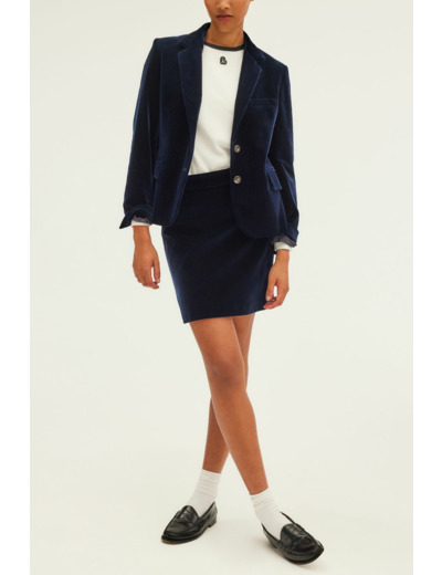 Veste en velours marine - MEGANE