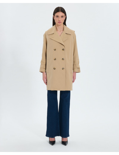Trench modulable beige