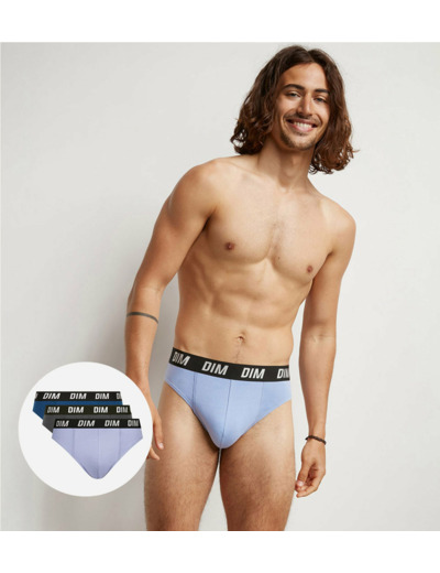 Lot de 3 slips homme à thermorégulation active Bleu Regul Activ