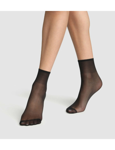 Lot de 2 socquettes noires irisées Sublim 14D